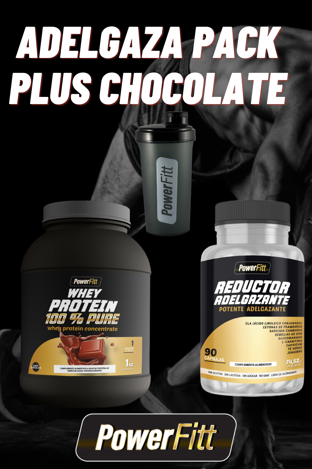 PACK ADELGAZA PLUS CHOCOLATE - POWERFITT