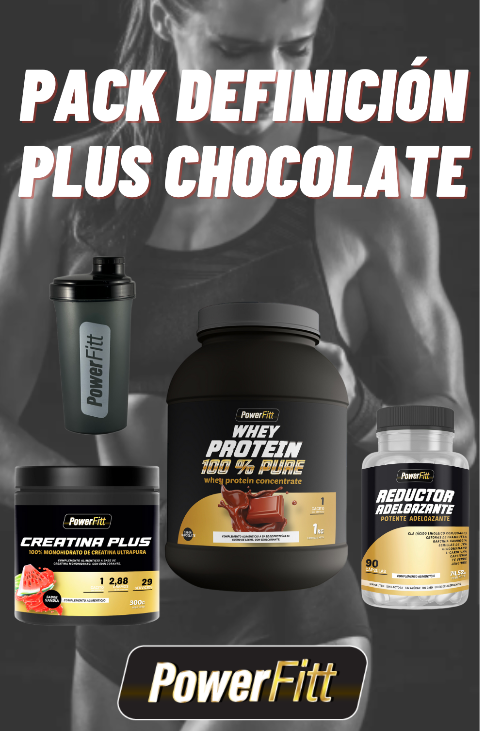 PACK DEFINICIÓN PLUS CHOCOLATE - POWERFITT