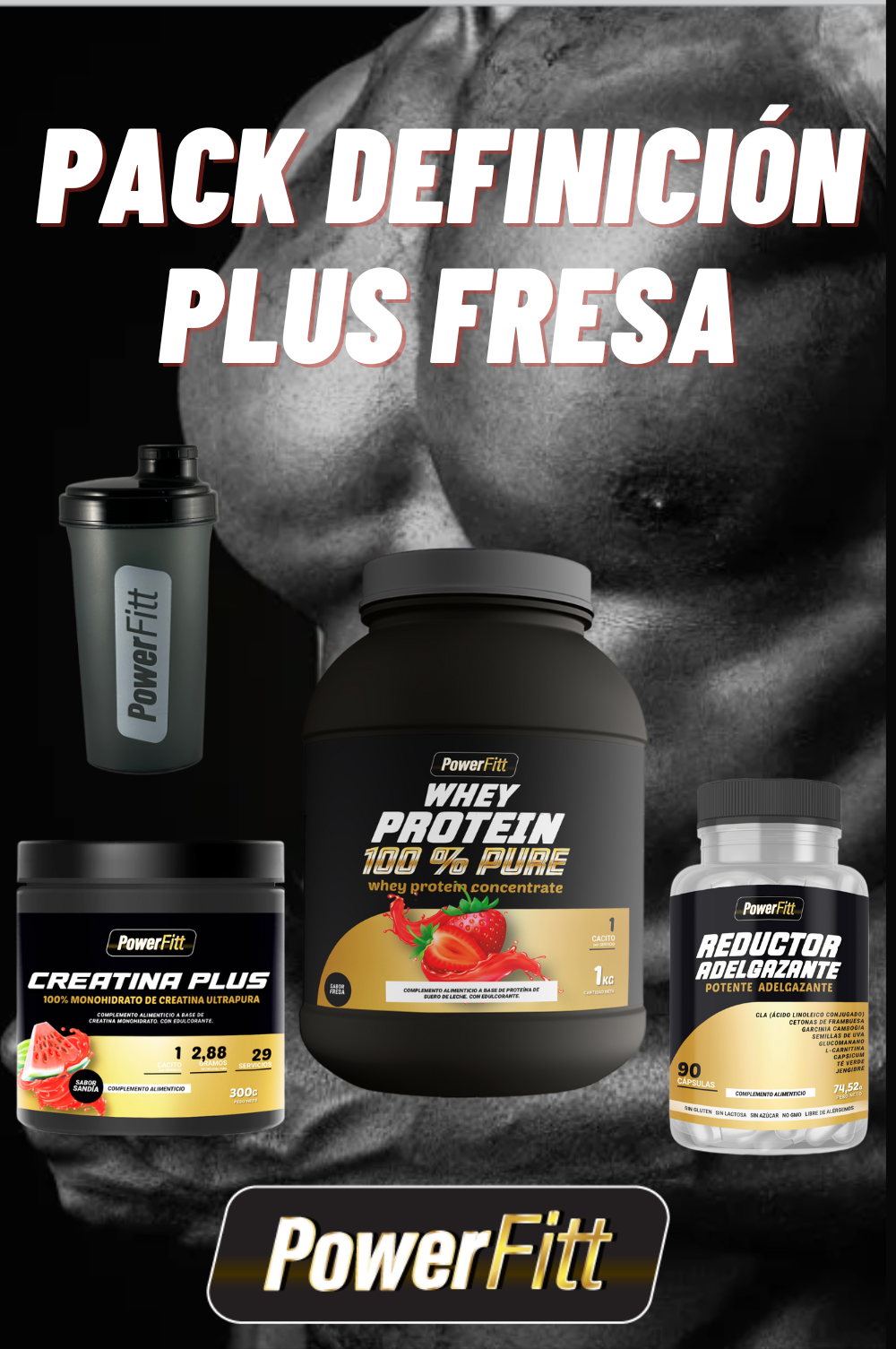 PACK DEFINICIÓN PLUS FRESA - POWERFITT