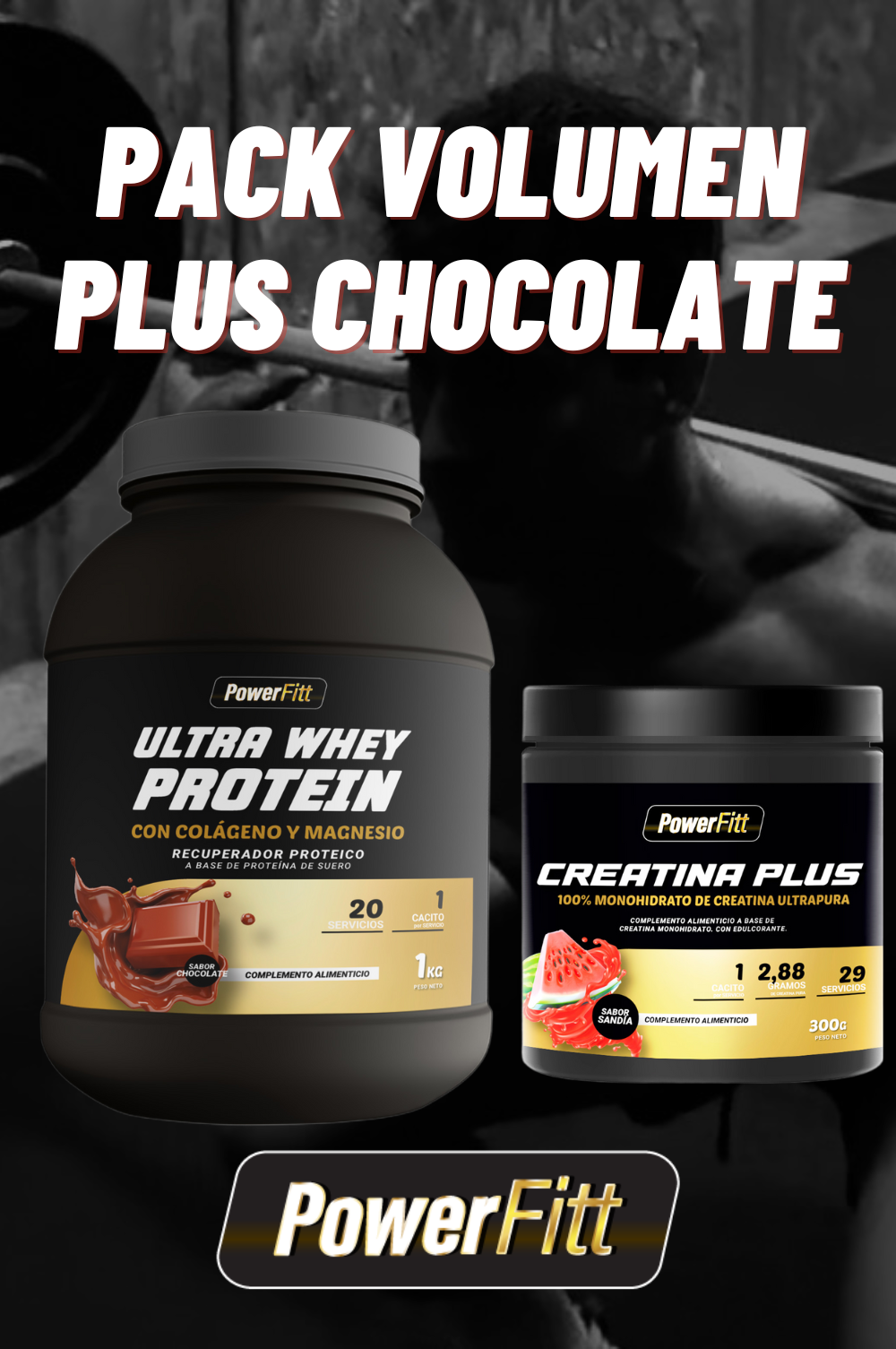 PACK VOLUMEN CHOCOLATE - POWERFITT